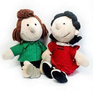 VTG Set Plush Peanuts Gang Lucy and Peppermint Patty 1980’s